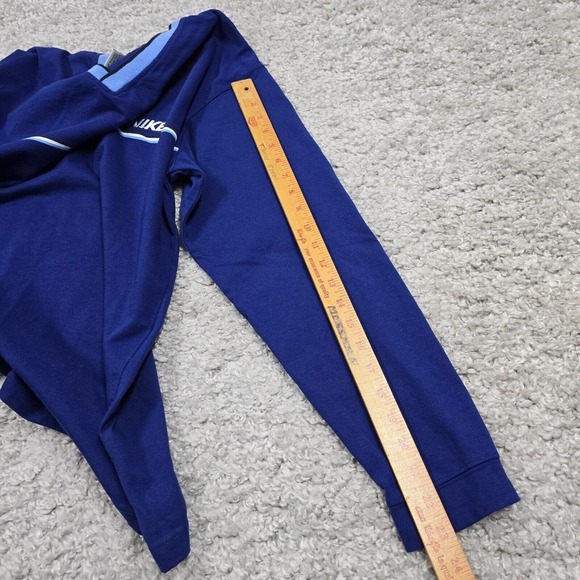 Vintage Nike‎ Shirt Mens Medium Blue Long Sleeve Spellout Pullover Sweatshirt - Picture 12 of 14